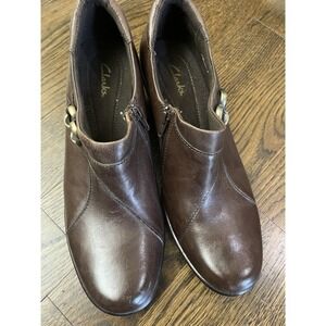 clarks women leather shoes size 9